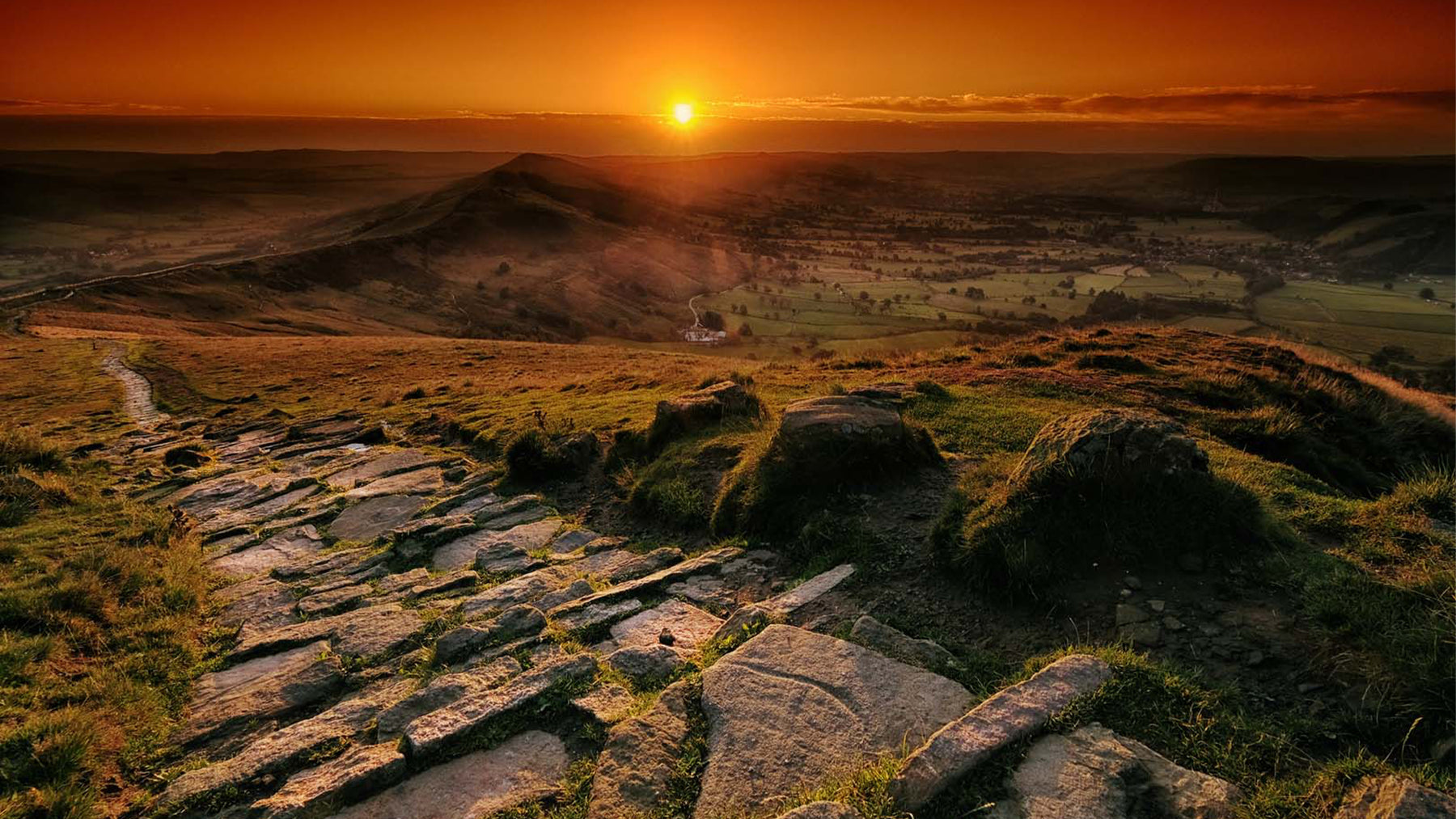 Mam Tor Rocks Mam Tor Sunrise - Lux – Andy Lynch Photography